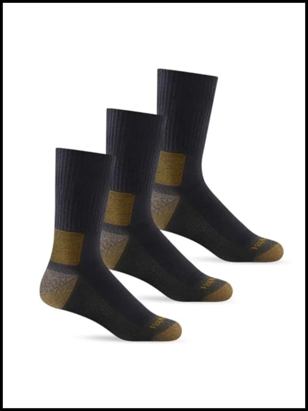WANDER Merino Wool Crew Socks 3 Pack Lightweight Cushion Hiking Athletic